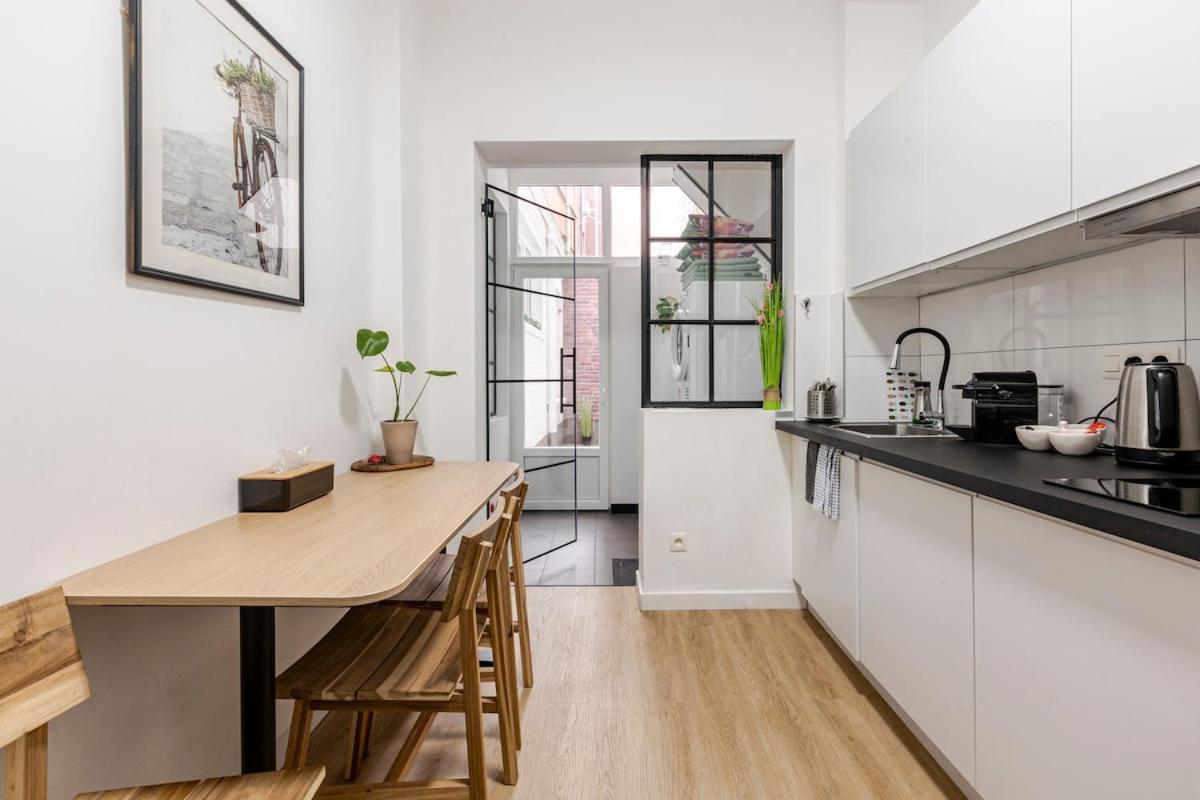 Cosy Appartement Met Tuin In Centrum Antwerpen Gratis Parking Free Parking! Εξωτερικό φωτογραφία