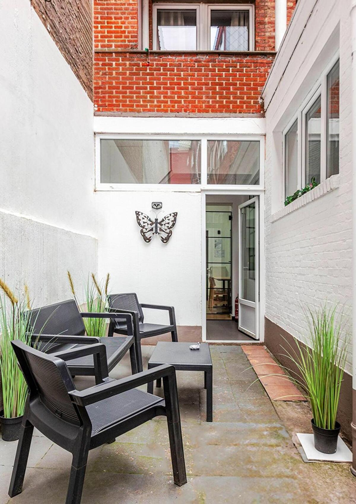 Cosy Appartement Met Tuin In Centrum Antwerpen Gratis Parking Free Parking! Εξωτερικό φωτογραφία